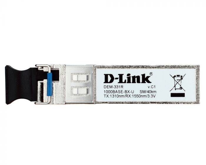 SFP-Трансiвер 331R/40KM 1x1000Base-BX-U, WDM, SM 40км, LC