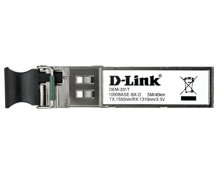 SFP-Трансiвер 331T/40KM 1x1000Base-BX-D, WDM, SM 40км, LC