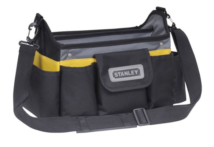 Сумка для інструменту Stanley, до 20кг, відкрита конструкція, зовнішні кишені, водовідштовхувальне дно, 31x20x26см