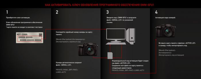 Програмний ключ для активації Panasonic DMW - SFU1GU