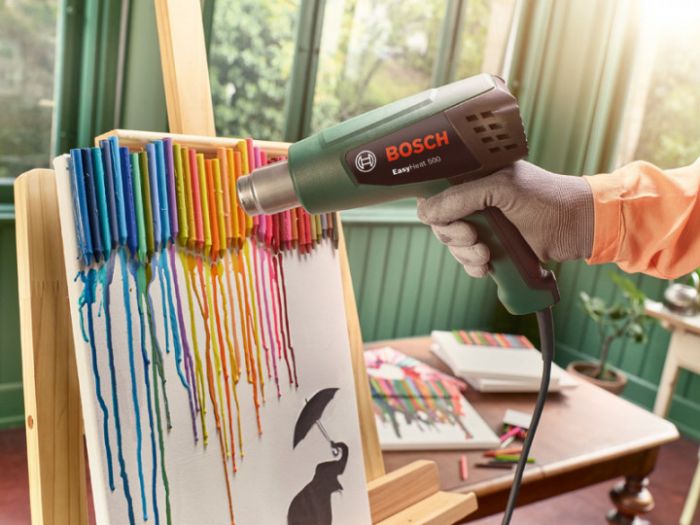 Фен будівельний Bosch EasyHeat 500, 1600 Вт, 300/500°C, 0.89 кг