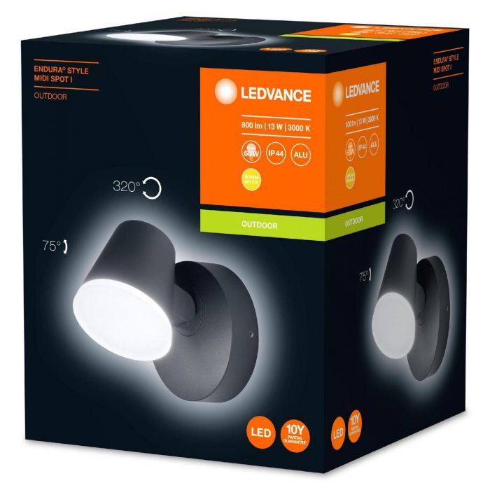 Фасадний світильник LED ENDURA STYLE Midi Spot I 13w (800Lm) 3000K