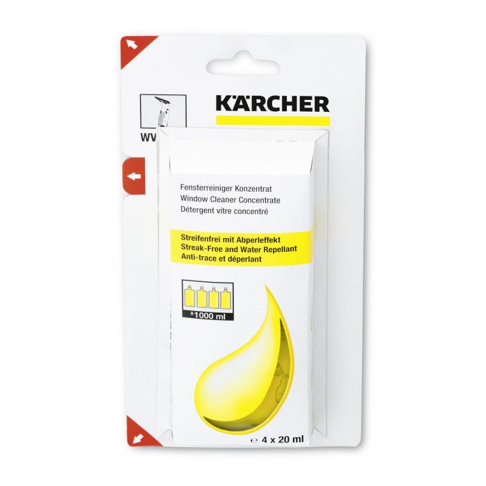 Засіб Karcher для чищення скла, концентрат 4х20 мл