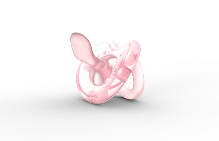 Пустушка ортодонтична Nuvita Orthosoft 0м+ рожева NV7050Pink