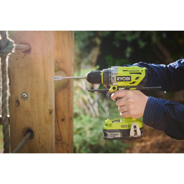 Ryobi Шуруповерт-дриль ONE+ R18PD7-0, 18В, ударний, безщітковий 85Нм (без АКБ та ЗП)