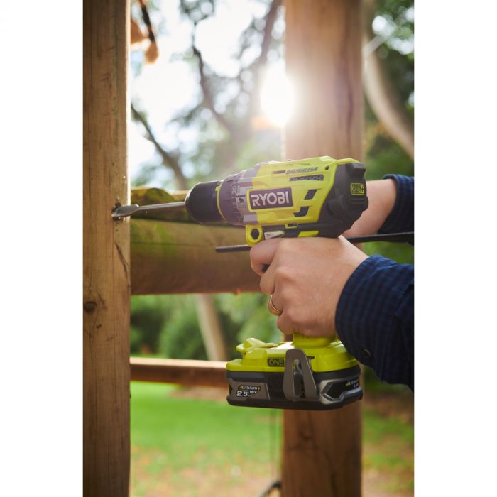 Ryobi Шуруповерт-дриль ONE+ R18PD7-0, 18В, ударний, безщітковий 85Нм (без АКБ та ЗП)