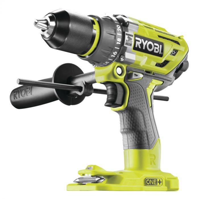 Ryobi Шуруповерт-дриль ONE+ R18PD7-0, 18В, ударний, безщітковий 85Нм (без АКБ та ЗП)