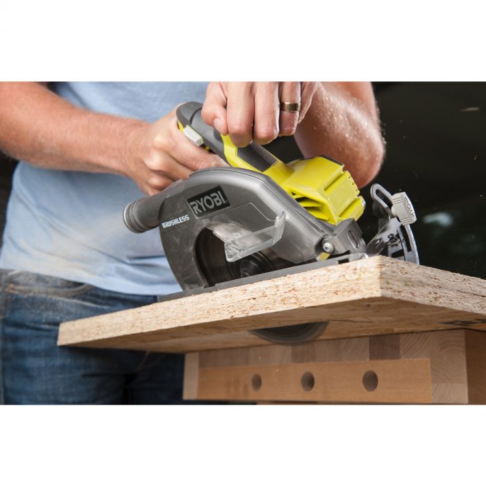 Ryobi Пила дискова ONE+ R18CS7-0 18В 184мм, 3700 об/хв, безщіткова (без АКБ і ЗУ)
