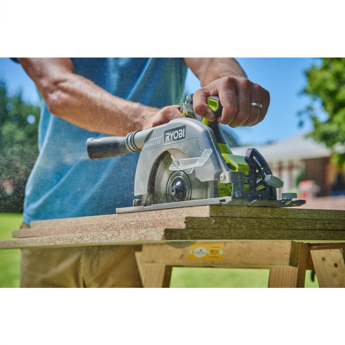 Ryobi Пила дискова ONE+ R18CS7-0 18В 184мм, 3700 об/хв, безщіткова (без АКБ і ЗУ)