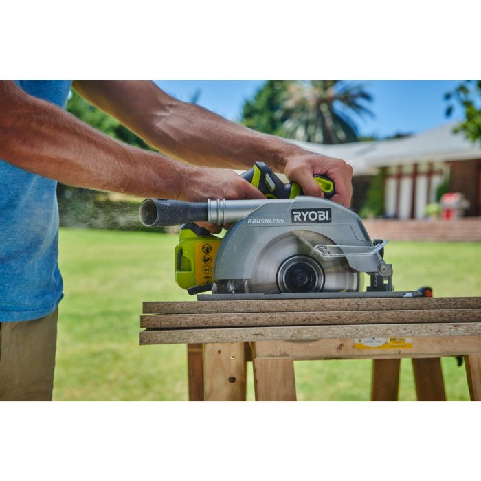 Ryobi Пила дискова ONE+ R18CS7-0 18В 184мм, 3700 об/хв, безщіткова (без АКБ і ЗУ)