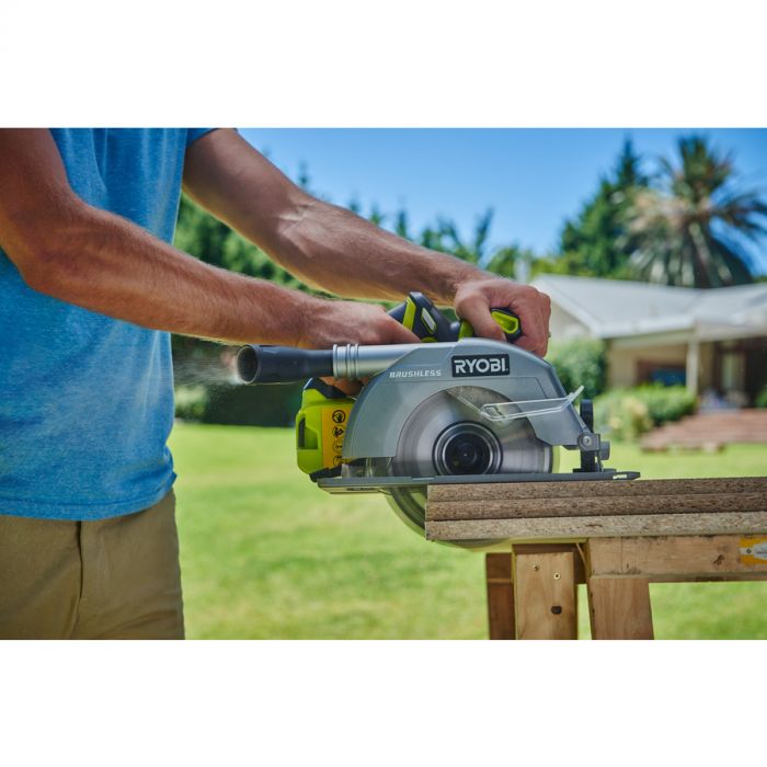 Ryobi Пила дискова ONE+ R18CS7-0 18В 184мм, 3700 об/хв, безщіткова (без АКБ і ЗУ)