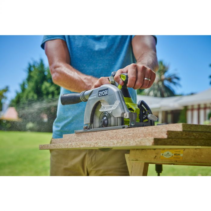 Ryobi Пила дискова ONE+ R18CS7-0 18В 184мм, 3700 об/хв, безщіткова (без АКБ і ЗУ)