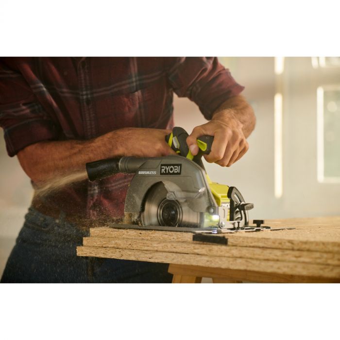 Ryobi Пила дискова ONE+ R18CS7-0 18В 184мм, 3700 об/хв, безщіткова (без АКБ і ЗУ)