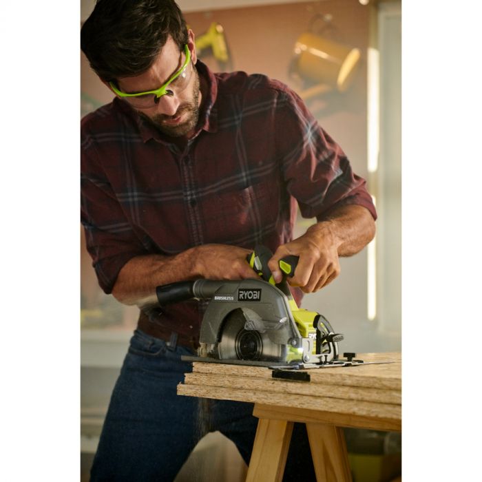 Ryobi Пила дискова ONE+ R18CS7-0 18В 184мм, 3700 об/хв, безщіткова (без АКБ і ЗУ)