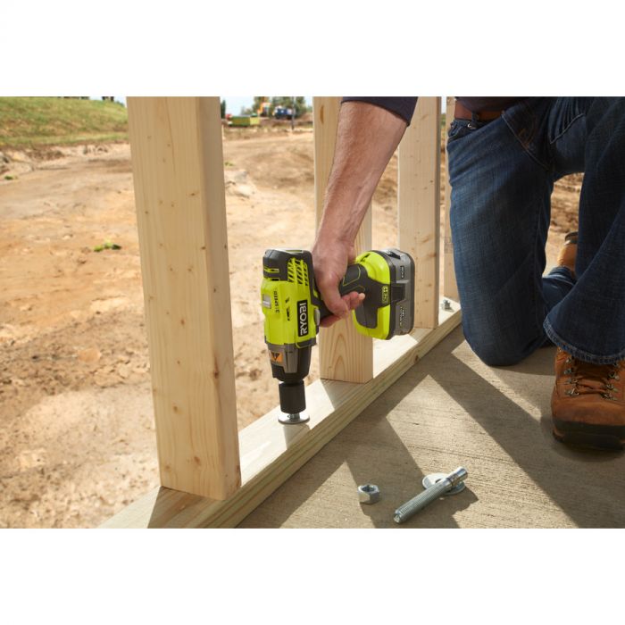 Ryobi Гайковерт ударний ONE + R18iW3-120S 18В, 1/2 '' 3-х скорост., 1x2.0 а / ч
