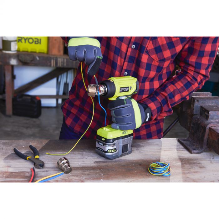 Ryobi Фен будівельний ONE+ R18HG-0 18В, 0 - 470° C, 170л /хв (без АКБ і ЗП)