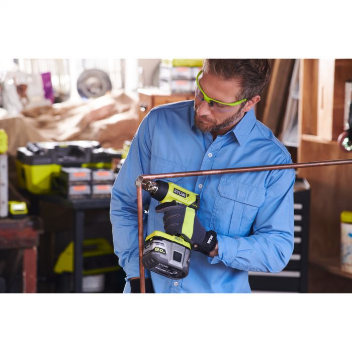 Ryobi Фен будівельний ONE+ R18HG-0 18В, 0 - 470° C, 170л /хв (без АКБ і ЗП)