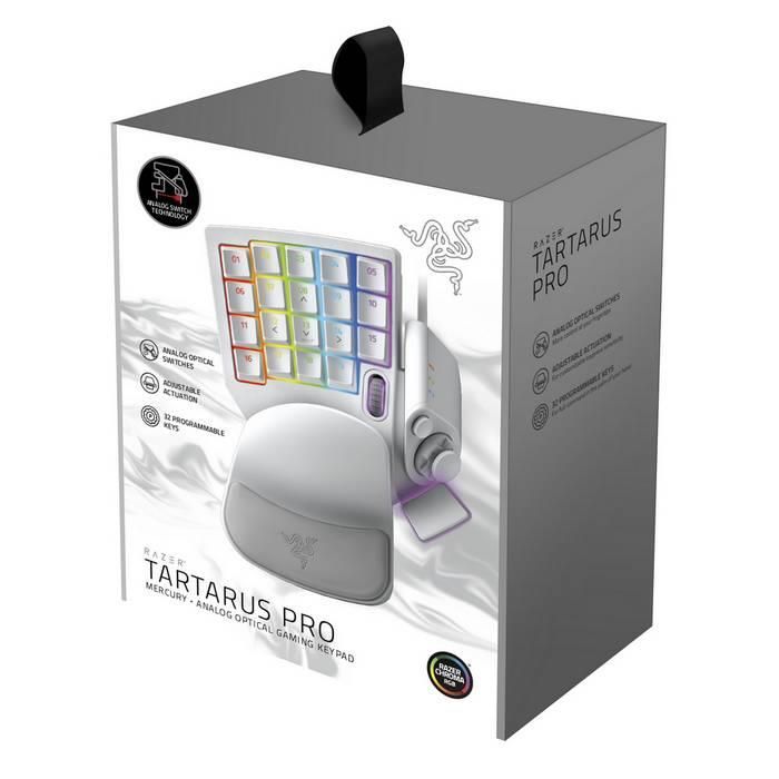 Кейпад Razer Tartarus Pro - Analog - Optical - Mercury