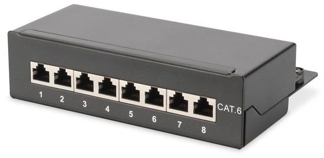 Патч-панель DIGITUS Desktop, 8 портів, 6 STP в зборі