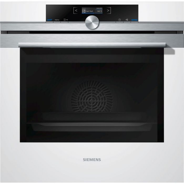 Вбудовувана електрична духова шкафа Siemens HB634GBW1- Ш-60см/13 реж/71 л./А+/2 телеск./білий