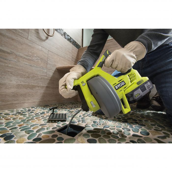 Ryobi Машина для прочищення труб ONE+ R18DA-0, діаметр труби 19-50мм (без АКБ и ЗП)