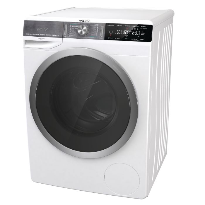 Пральна машина з фронт. завантаж. Gorenje WS168LNST , 10кг, 1600, A+++, глибина 61см, Дисплей, Білий