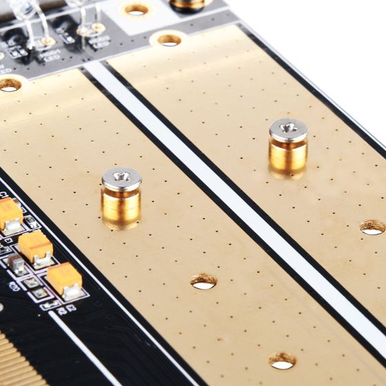 Плата-адаптер SST-ECM22 PCIe x4 для SSD m.2 NVMe + SATA 2242, 2260, 2280, 22110