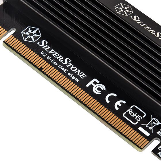 Плата-адаптер SST-ECM23 PCIe x4 для SSD m.2 NVMe 2230, 2242, 2260, 2280 Thermal Solution