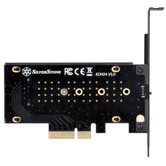 Плата-адаптер SST-ECM24 PCIe x4 для SSD m.2 NVMe 2230, 2242, 2260, 2280 Heatsink