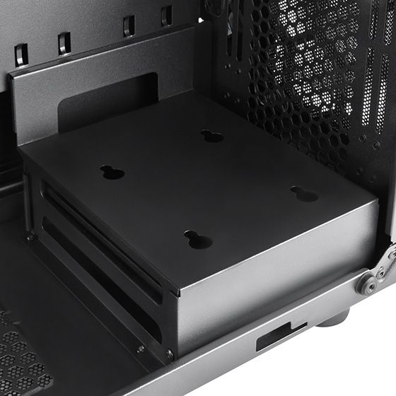 Корпус SilverStone PRECISION PS15B-RGB, MiniT,USB3.0 Type-Ax2,2x120мм ARGB,1x120мм,скло(бічна панель),без БЖ,чорний