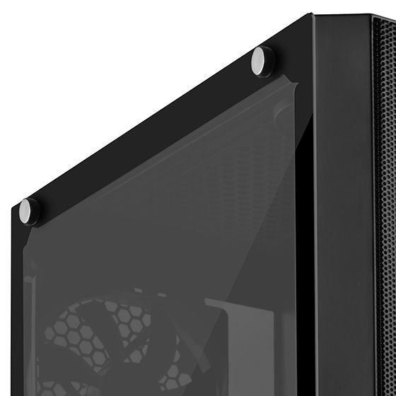 Корпус SilverStone PRECISION PS15B-RGB, MiniT,USB3.0 Type-Ax2,2x120мм ARGB,1x120мм,скло(бічна панель),без БЖ,чорний