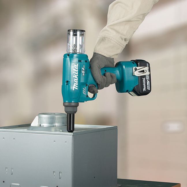 Заклепочник Makita LXT DRV250Z 18B, 20 kN-2.4/ 3.2/4/4.8/6/6.4 мм SOLO