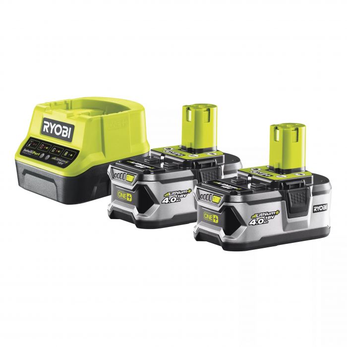 Ryobi Акумулятор та зарядний пристрій ONE+ RC18120-240 18В 2х4.0А/г Lithium+