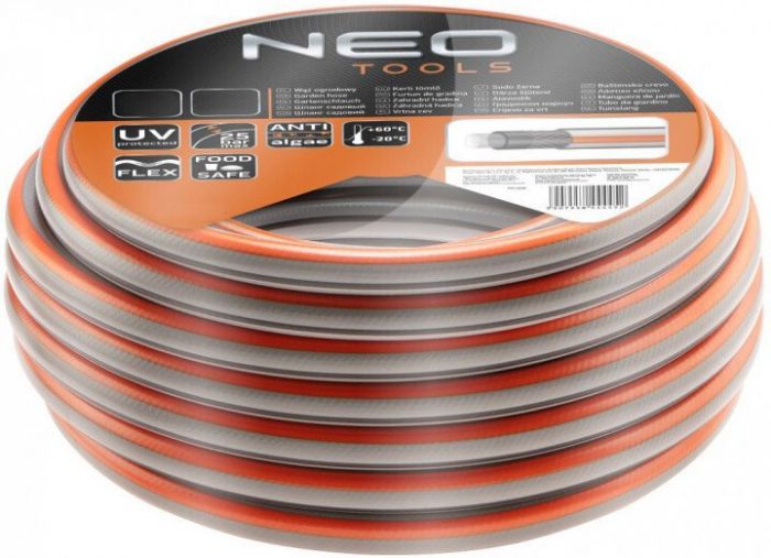 Шланг садовий NEO Optima, 1/2", 20м, 4 шари, до 25 Бар, -20…+60°C