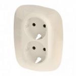 Лицьова панель Legrand Valena IN*MATIC ALLURE подвійний розетки Schuko, слонова кістка