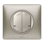 Celiane with NETATMO. Розумний безпроводовий вимикач 2-клавішний. Титан