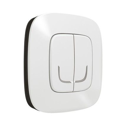 Valena Allure with NETATMO. Розумний безпроводовий вимикач 2-клавішний. Білий