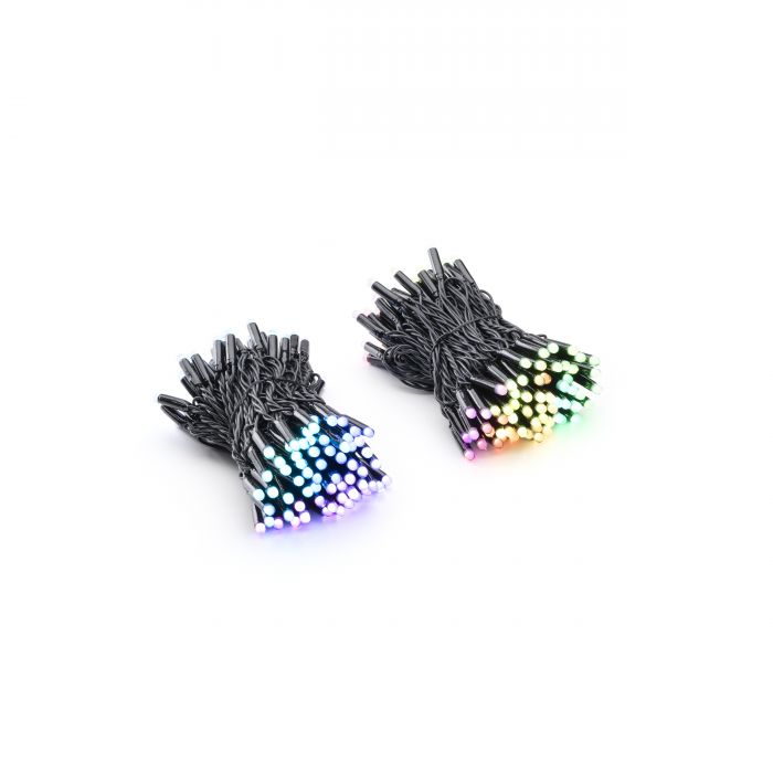 Smart LED Гірлянда Twinkly Pro Strings RGB 250, подвійна лінія, AWG22, IP65, чорний