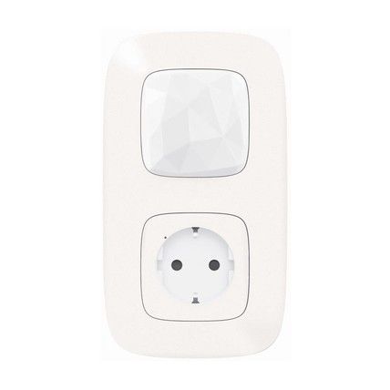 Legrand Стартовий набір (шлюз WiFi+smart-розетка+вимик. "Вдома/не вдома") (Valena Allure with NETATMO)[Перловий]