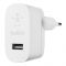 Мережевий ЗП Belkin (12W) USB-A 2.4A, white