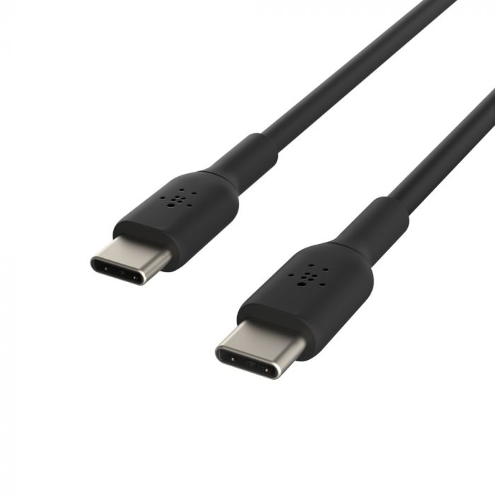 Кабель USB-C > USB-C заряджання/синхронізації Belkin 2м, 60Вт, Type-C, PVC, чорний