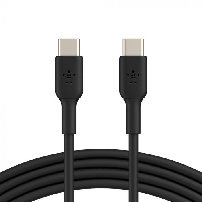 Кабель USB-C > USB-C заряджання/синхронізації Belkin 2м, 60Вт, Type-C, PVC, чорний