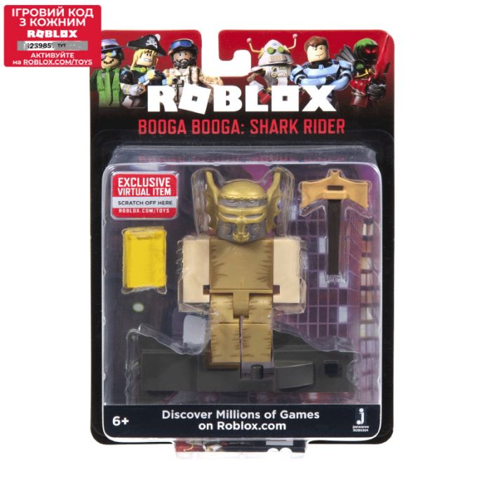 Ігрова колекційна фігурка Jazwares Roblox Core Figures Booga Booga: Shark Rider W7