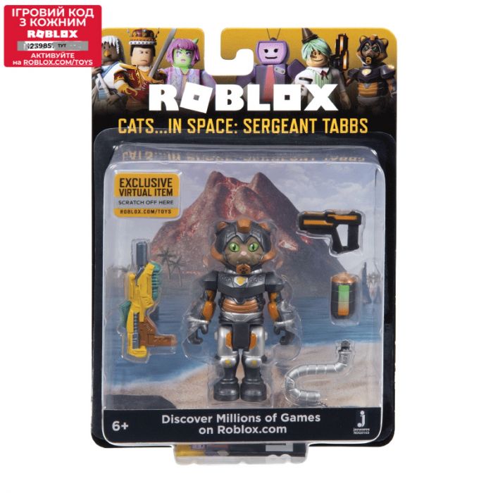 Ігрова колекційна фігурка Jazwares Roblox Core Figures Cats...IN SPACE: Sergeant Tabbs W5