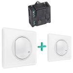 Celiane with NETATMO. Набір упр. освітленням(Мікромодуль реле +2 бездротових вимикача).Білий