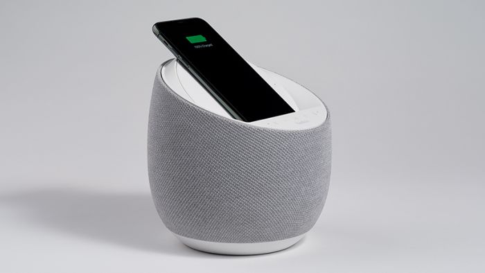 Смарт спікер Belkin + бездротова зарядка Devialet Soundform Elite, white