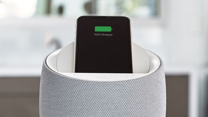 Смарт спікер Belkin + бездротова зарядка Devialet Soundform Elite, white