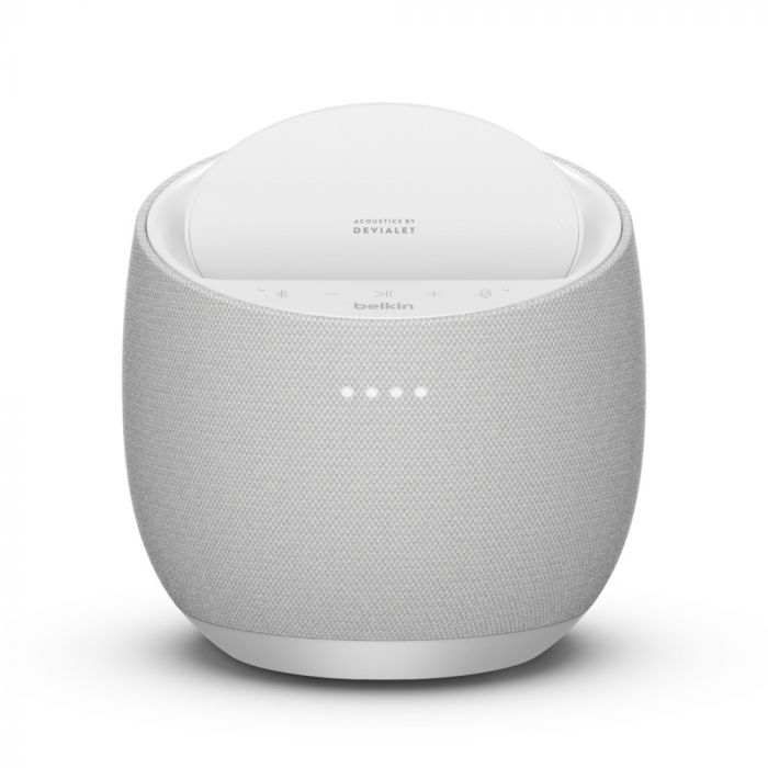Смарт спікер Belkin + бездротова зарядка Devialet Soundform Elite, white