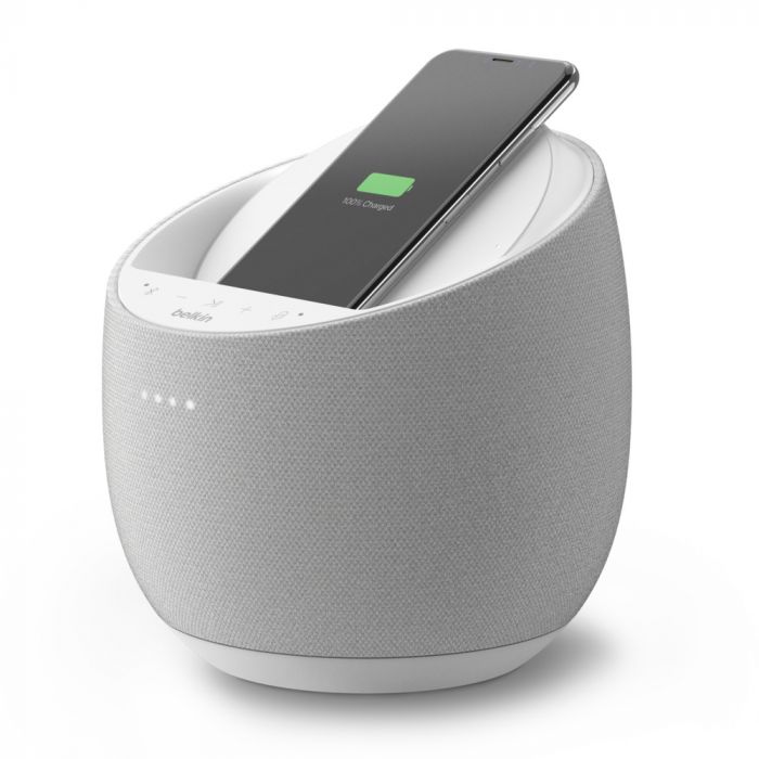 Смарт спікер Belkin + бездротова зарядка Devialet Soundform Elite, white