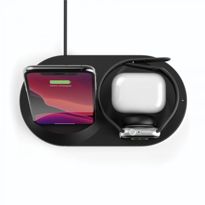 Belkin 3-in-1 Wireless Pad/Stand/Apple Watch[WIZ001VFBK]